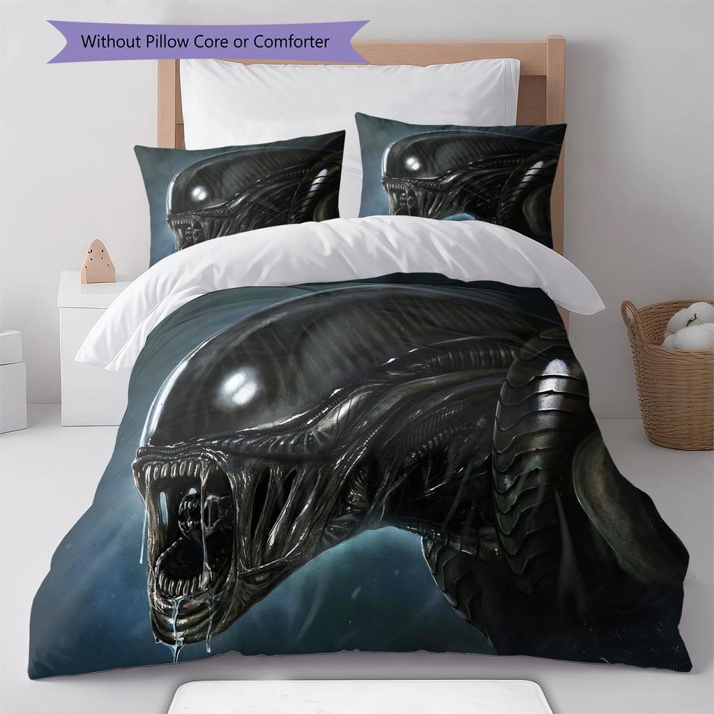 Cartoon Pattern Bedding Quilt Set Quilt Cover Pillowcase Home Decoration Birthday Gift (1 * Duvet Cover + 2 * Pillowcase, Without Core)