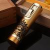 NEW Metal Material Is Stretchable Windproof Blue Jet Flame Lighter Refillable Multifunctional Moxibustion Cigarette Accessory