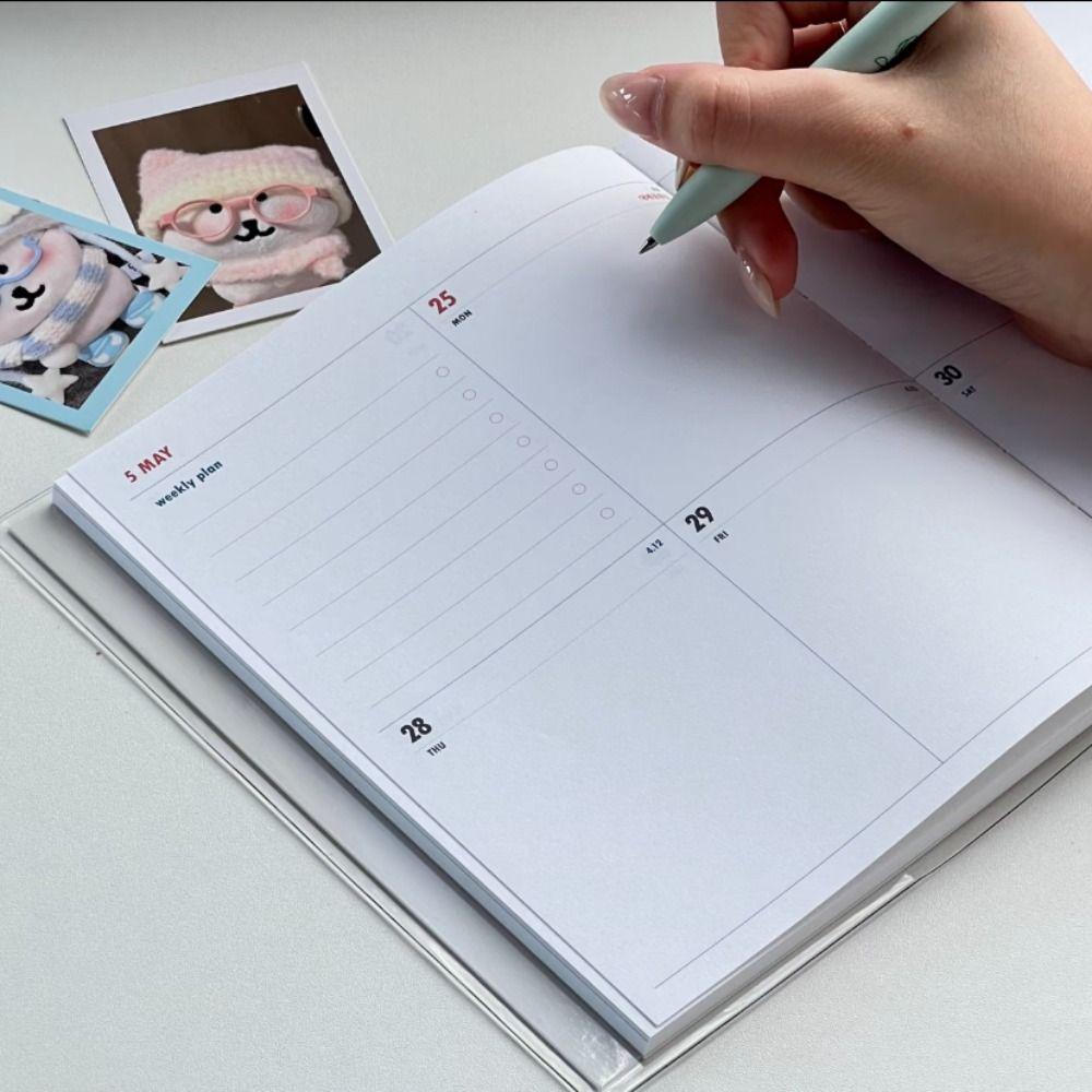 Daily Agenda Book Nov.2025-Dec.2026 To Do List Notepad Retro Appointment Book  School Supplies