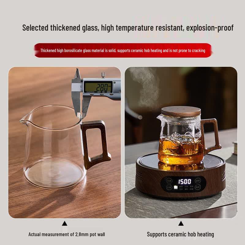 High-Temperature Resistant Glass Teapot
