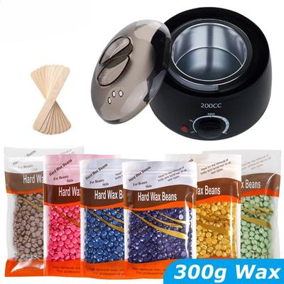 Wax Heater Kit for Hair Removal Wax Melting Machine with Waxing Beans Depilation Paraffin Warmer Waxing Dipping Pot