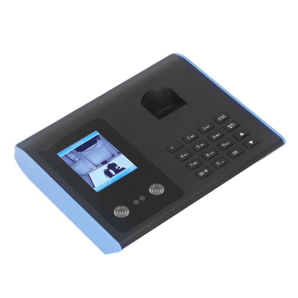 Attendance Machine Biometric Face Fingerprint Password Check In Machine Time Clock 100‑240V for Office US Plug