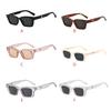Kwadratowe Damskie Modne Gogle Plastikowa Oprawka Styl Uliczny Okulary Ochronne