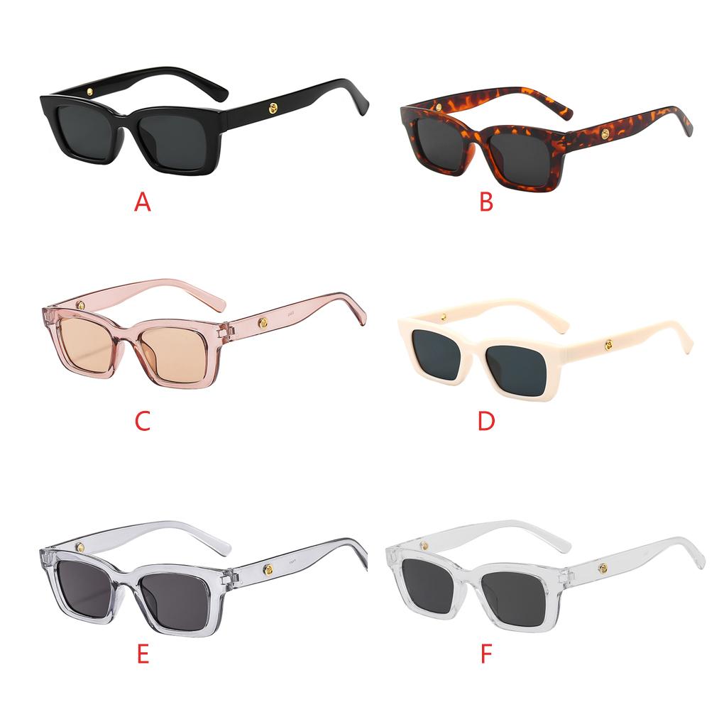 Kwadratowe Damskie Modne Gogle Plastikowa Oprawka Styl Uliczny Okulary Ochronne