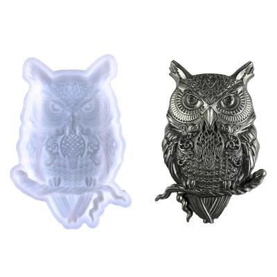 DIY Wandanhänger Desktop Deko Eule Silikonform 3D Vogelformen für Epoxidharz Ton DIY Tier Vogel Eule Ornamente Silikonform