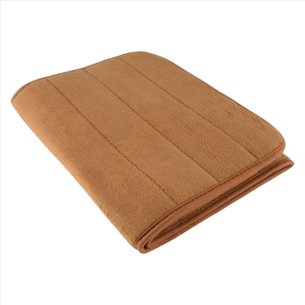 BHBL 120x40cm Absorbent Nonslip Memory Foam Kitchen Bedroom Door Floor Mat Rug Carpet Khaki