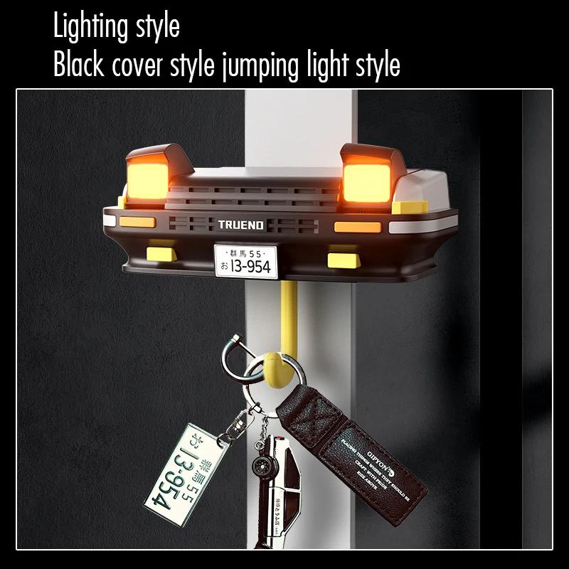 AE86 Car Keychain Hook Decoration Car Open Headlight Wall Mounted Keyhook Gift Car Headlight Keyhook Wall Mounted Door Rear