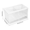 With Suction Cup Aquarium Fish Breeder Box Nylon Mesh With Partition Isolation Box Large Size White 3 Rooms Breeder Hatchery