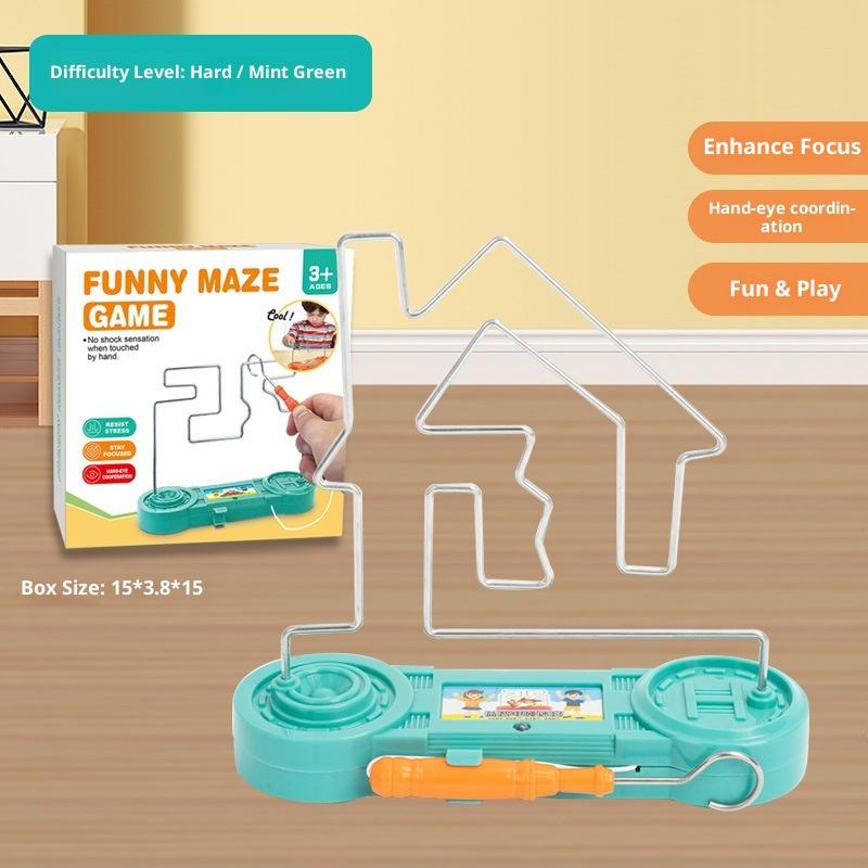 Kids Collison Electric Shock Toy Education Electric Touch Maze Game Party Funny Game Science Experiment Toys for Children Gift