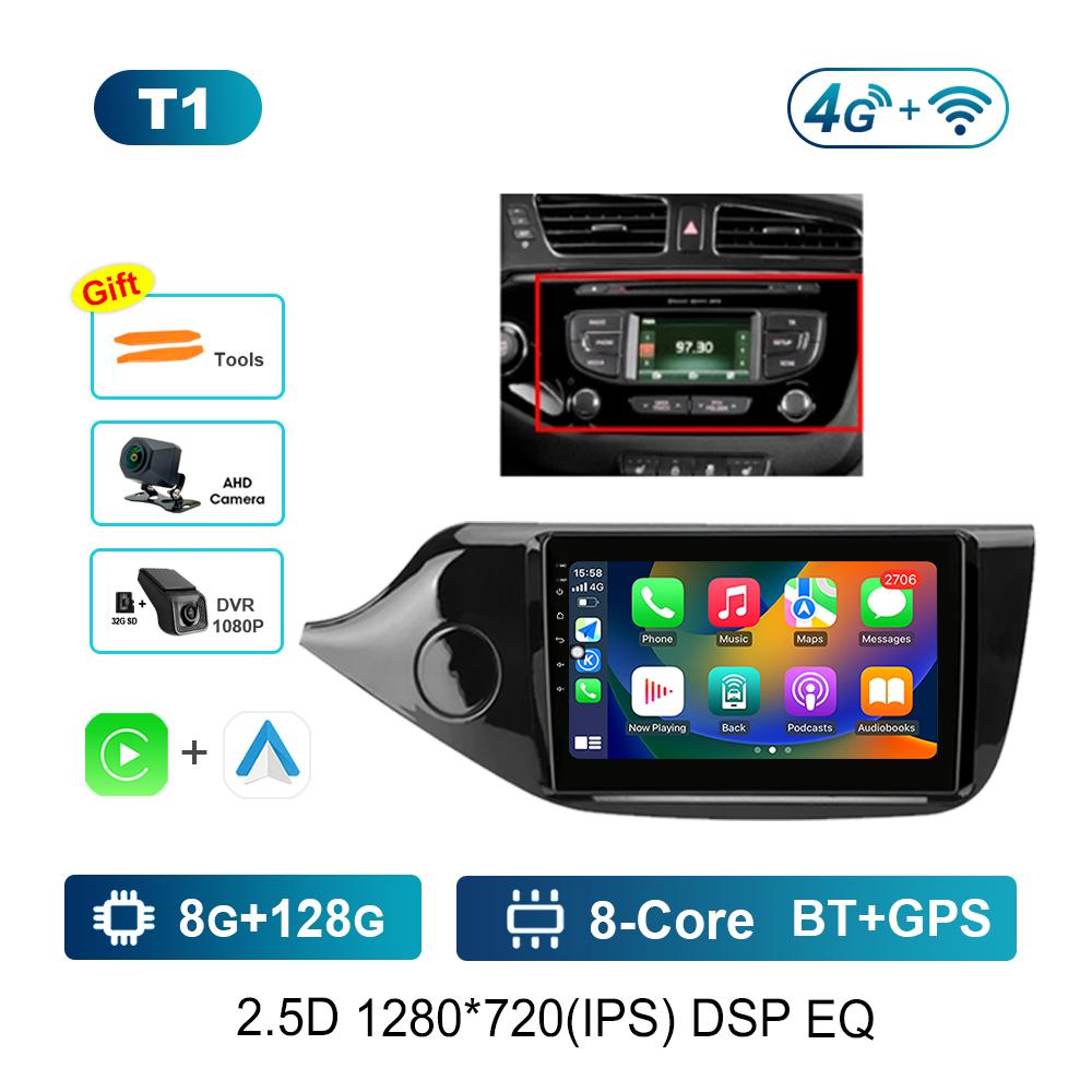 Bluetooth Android System GPS Navi 4G Car Video Multimedia Player 9 Inch for KIA CEED JD Cee'd 2012-2018 IPS Screen WiFi Carplay