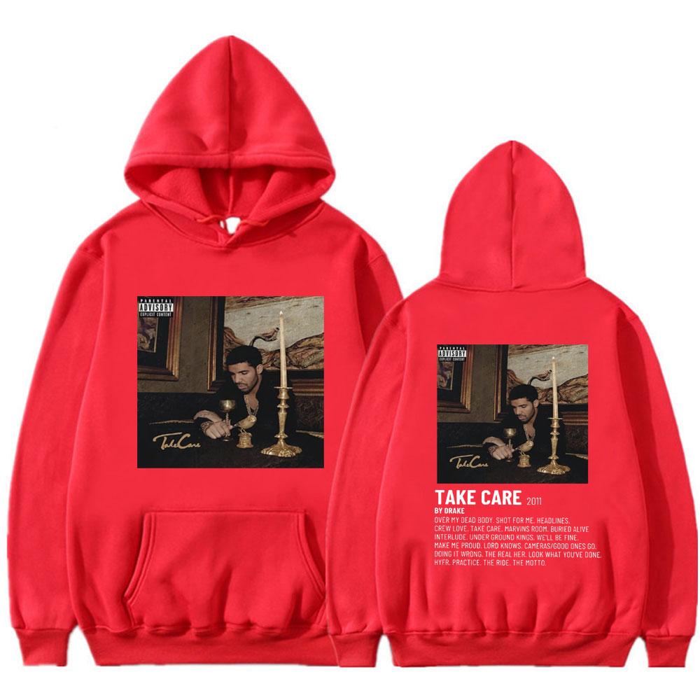 Rapper Drake Music Album Take Care Hoodie Men Woman Hip Hop Vintage Hoodie Oversized Casual Loose Male Sweatshirts