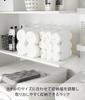 Yamazaki Tower a set of two interlocking towel storage approximately W x D x 30cm 4316, racks, white, 14.5cm 14.5cm H.