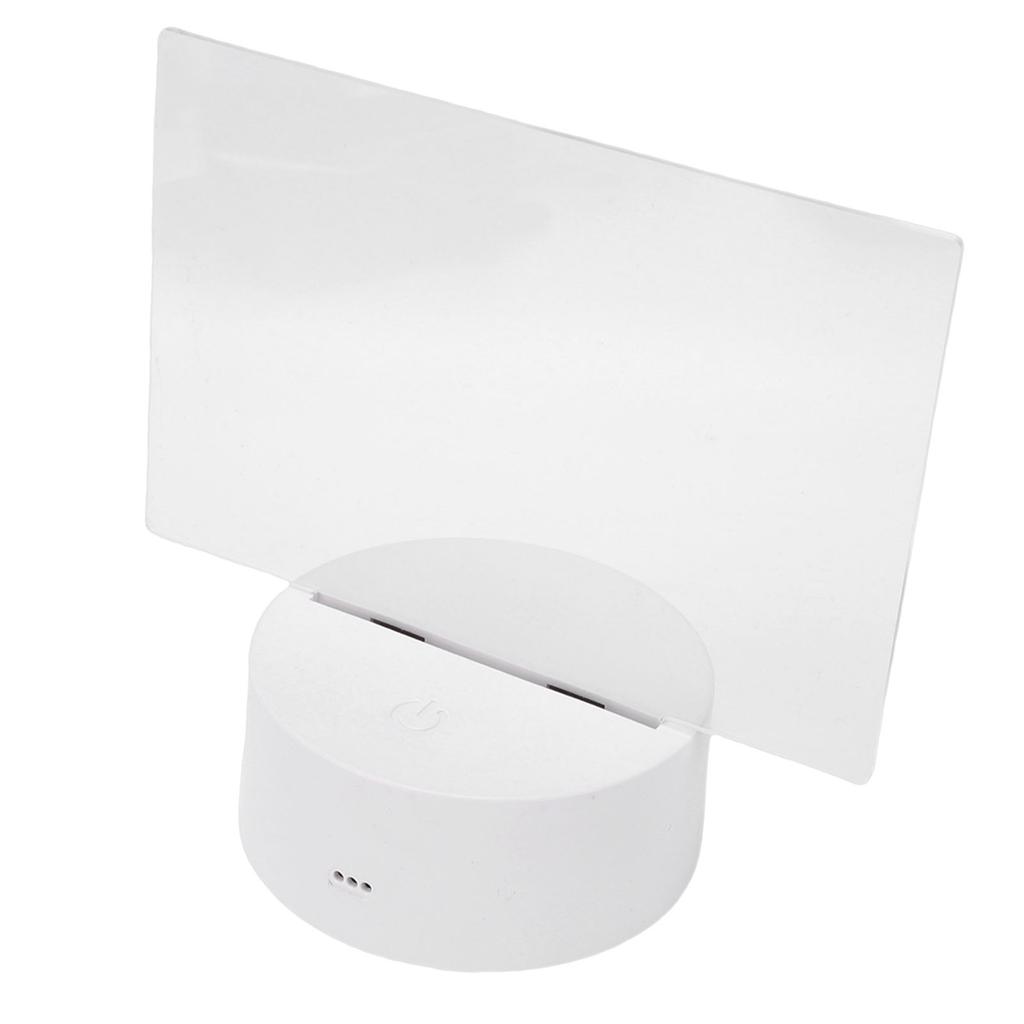 Acrylic Dry Erase Board with Light Rewritable Message Board DIY Note Memo Board Desktop Night Light for Room Decor USB
