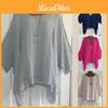 Elegant Plus Size Women's Baggy Tunic Top With Batwing Sleeves For Stylish Comfort