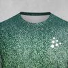 Summer men's fashionable casual tie dye printed round neck T-shirt 3D printed badminton tennis short sleeved top