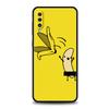 Phone Case for Samsung Galaxy A56 A36 A26 A06 A16 A24 A36 A54 A14 A42 A22 A20 A12 A10 5G Soft TPU Shell Funny Bite Apple Banana