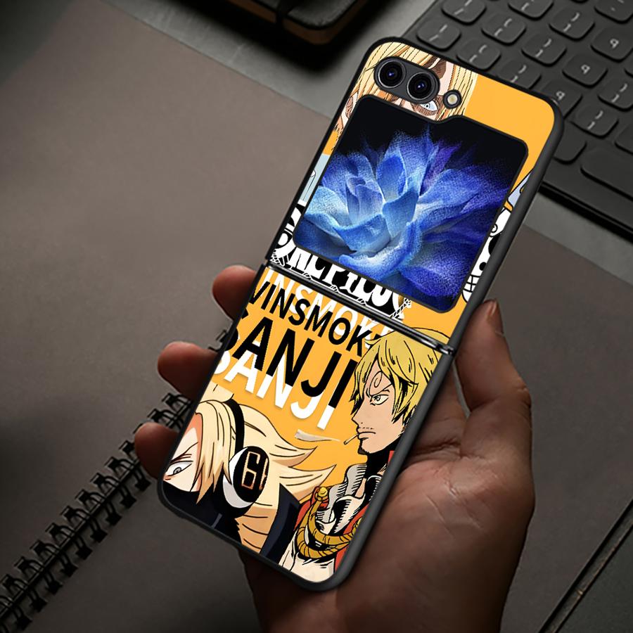 

One Piece Portgas·D· Ace Zoro Hard Phone Cover Case for Samsung Galaxy Z Flip 7 6 5 4 3 ZFlip6 ZFlip5 ZFlip4 ZFlip7 FE ZFlip3 Galaxy Z Flip6