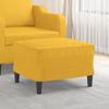 349284 vidaXL Footrest Light Yellow 60x50x41 Cm Fabric