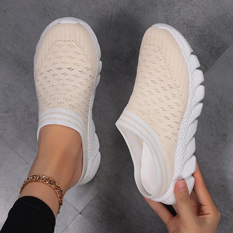 Дышащие слипоны из Flyknit для похудения, повседневные женские туфли - Универсальные, легкие дорожные тапочки 41