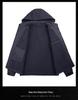 Men's Thick Fleece-Lined Workwear Jacket with Detachable Hood - Trendy Casual Style 23011R