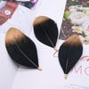 50Pcsdiy Jewelry Accessories Feather Big Floating Metal Clip Feather Swan Hair Jewelry Clothing Accessories Materials