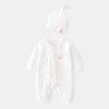 Newborn Boneless Harem Romper - Spring/Autumn Pure Cotton Crawling Suit for Boys & Girls
