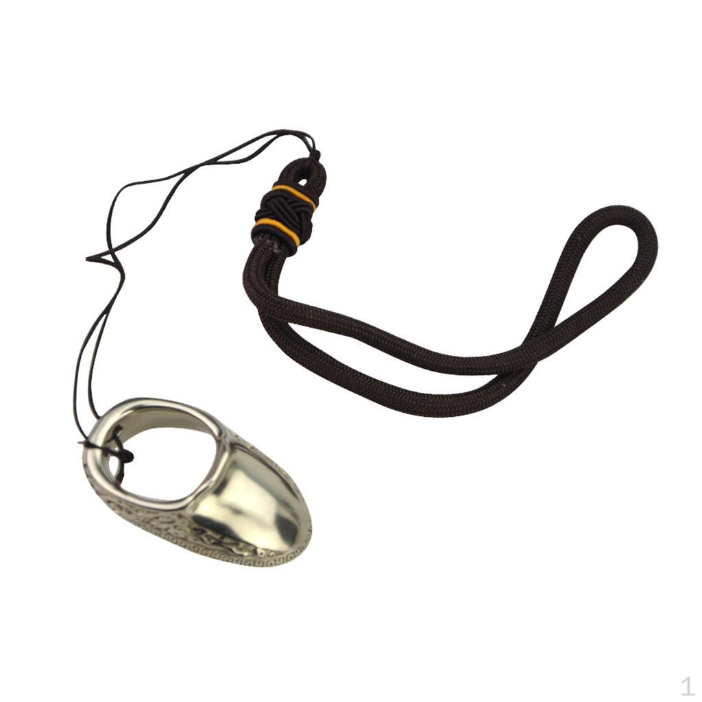 

Thumb Finger Ring - Traditional Brass Wrist Guard for Hunting Target Recurve Bow Ring Size 23mm