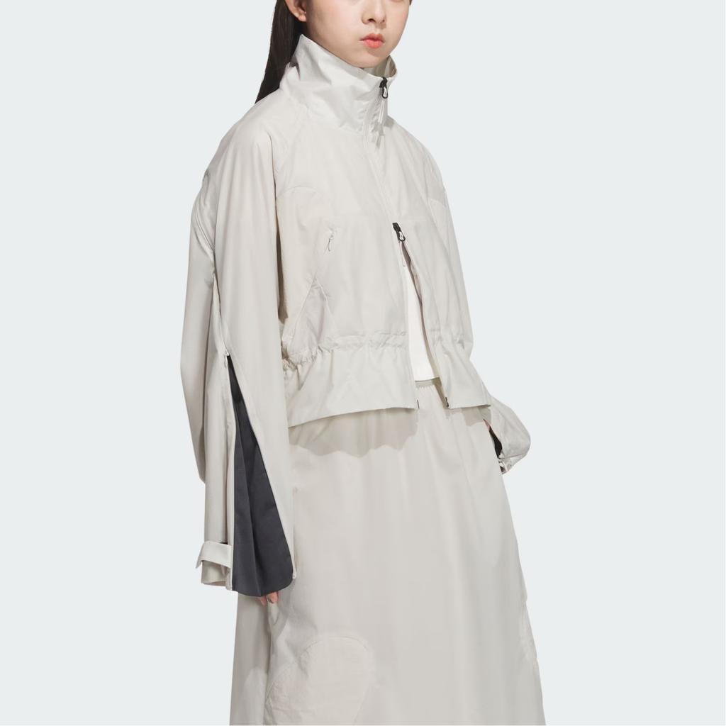 Adidas FOS Series Future Style Woven Jacket Fashion Simple Loose Versatile Stand Collar Jacket Women Jacket Miracle-Bauxite-Brown JM4272