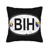 Decorative Pillowcase Bosnia and Herzegovina Flag Merchandise Home  Throw Pillow Case Cover Zippered Multi-Size