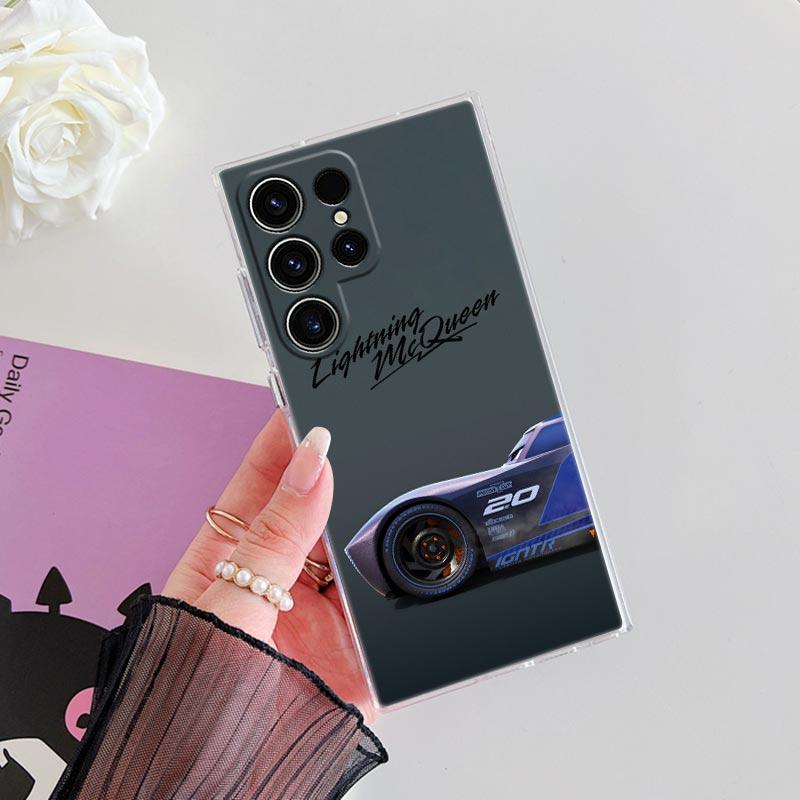 Autos Lightning Mcqueen Jackson Storm Hülle Für Samsung Galaxy S26 S25 Ultra S24 S22 S26 Plus S20 S23 S21 S25 FE 5G Klare Hülle