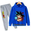 New 2025 Dragonball Hoodie Kids Spring Sportswear Boys and Girls Goku Sweatshirt Boys Clothes Girls Set Hoodie Pantsuit Children