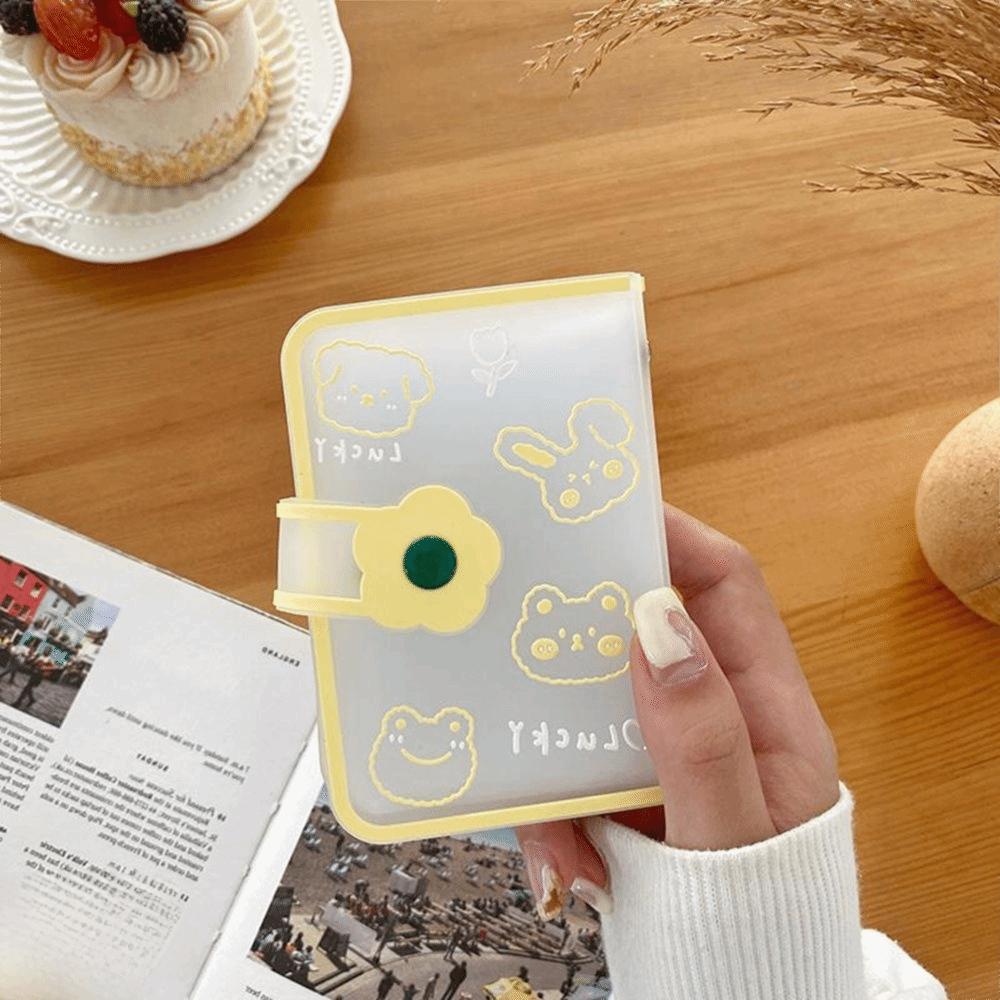 20 Bit Men Matte Transparent Credit Card Box Cartoon Card Holder Card Bag Credit Card Pocket