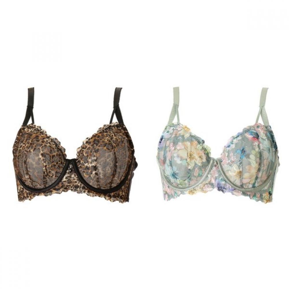 

Venus Lightweight Printing Tulle Lace Cup Bra Vbr171bc Khaki/90C
