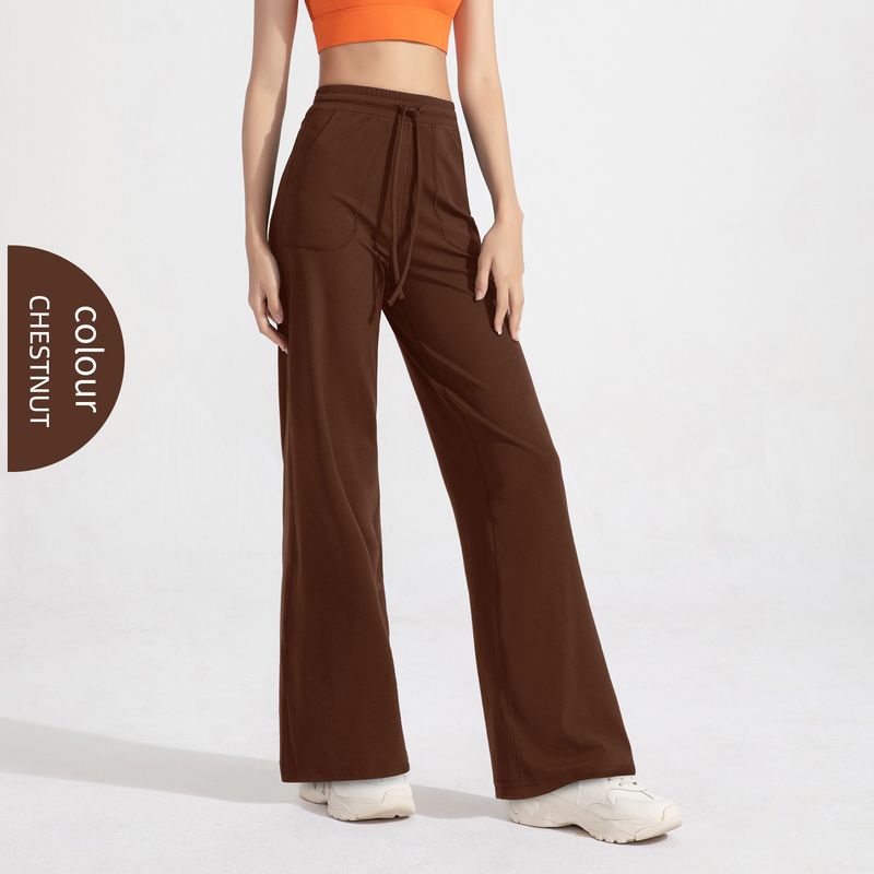 Ola Breeze Antibacterial Straight-leg Loose Pants Female High Waist Loose Leisure Slimming Pants Fitness Yoga Pants Cool Feeling