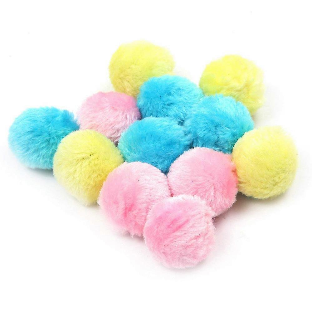 Phoenix 6 Pcs Cat Toys Furry Rattle Ball for Cat & Kitty