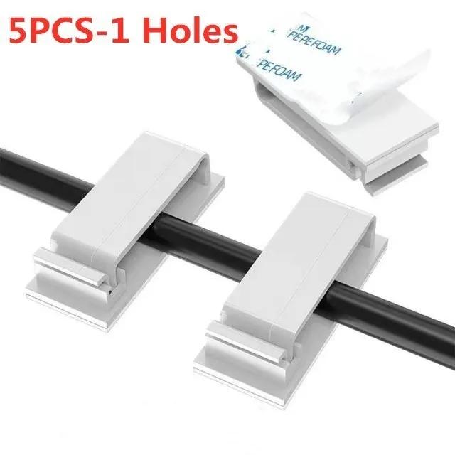 Cable Organizer Self Adhesive Cable Clips USB Cable Management Clamp Car Home Desk Wall Cord Holder Charging Wire Winder Manager