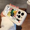 Stickers Collage Code Label Case For Apple iPhone 17 16 15 14 13 12 11 Pro Max 17 Air 16E XS X XR 7 8 Plus Soft Phone Back Cover