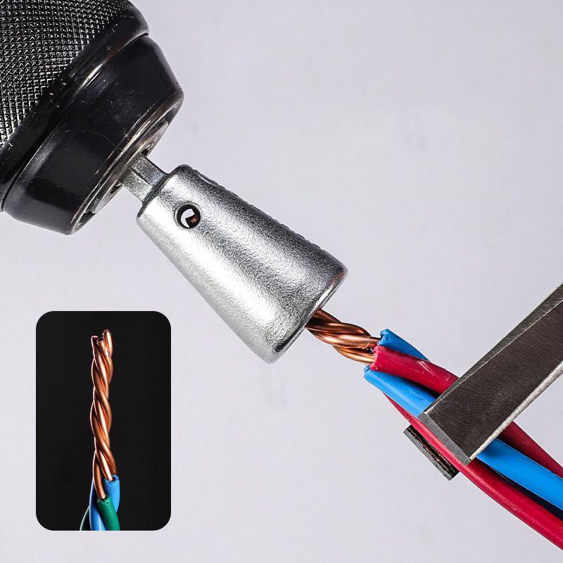 Automatic Wire Equalizer Electricians Hexagon Wires Wrapper Threading Tool Accessories Electric Drill Special Wire Equalizer