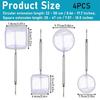 4pcs Deep Fish Catching Net With Extendable Handle Perfect For Delicate Ornamental Fish Retractable Fishing Net