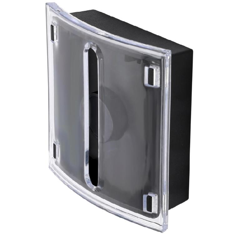 Desktop Note Container Clear Plastic Note Organiser Box Pull Out Sticky Notes Dispenser For School Office Home Use