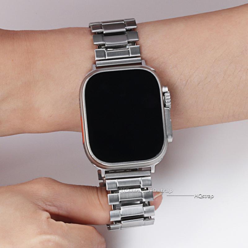 Elastic Metal Strap for Apple Watch Band 45mm 44mm 40mm 41mm 42mm 38mm Bracelet for IWatch Series 8 7 6 Se 9 10 Ultra 2 49mm