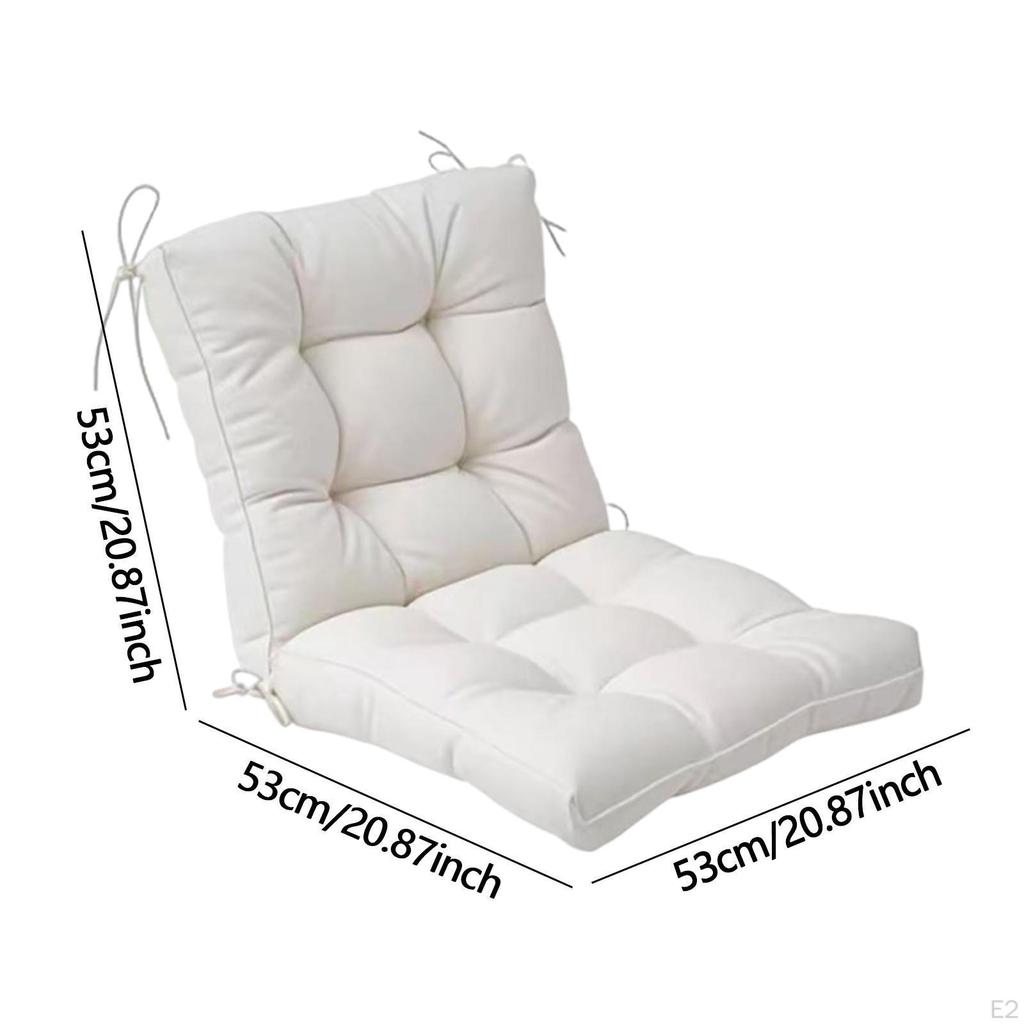 Chair Cushion Pad Lightweight Solid Color High Back Seat Rocking for Kitchen Indoor