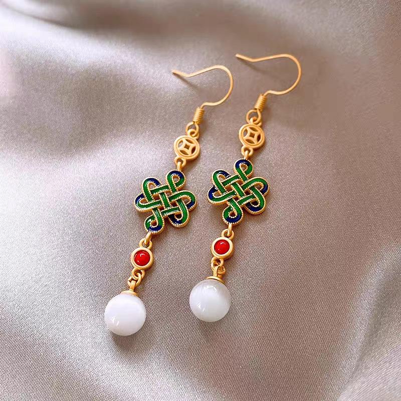 Female Retro Niche New Chinese Knot Earrings