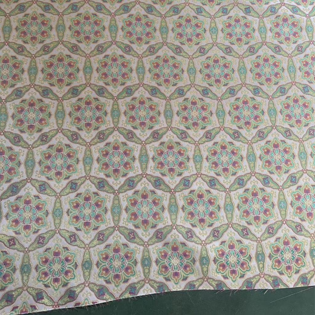 Taklit Song Hanedanı Altın Brokar Kumaş - Etekler, Çiğongsamlar ve Çocuk Giyimleri için Dunhuang Serisi.