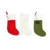 Large Cross-border Pom-pom Christmas Stockings Gift and Candy Bag for Home Decoration