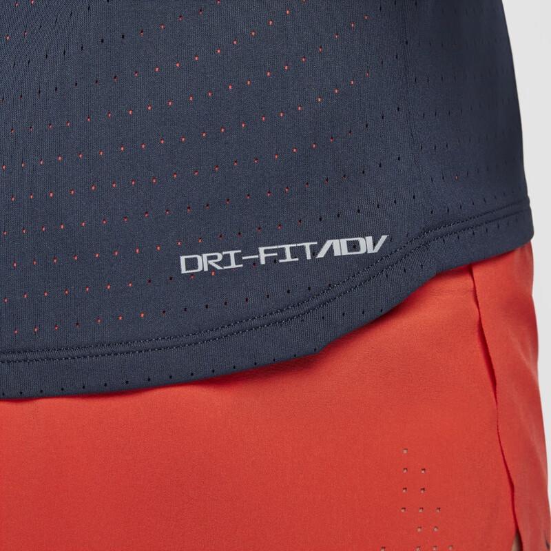 Nike Aeroswift Dri-Fit Adv Quick-Dry Running Casual Vest Men Tops Obsidian Bright-Crimson FN4232-451