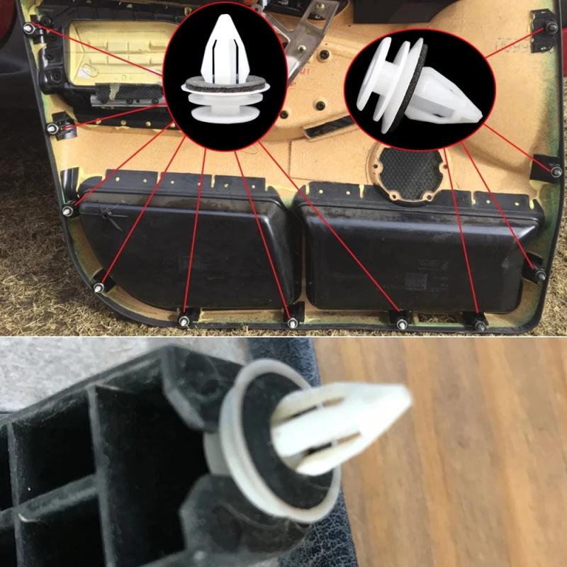 20-100pcs Car Door Panel Clip Auto Bumper Fastener Rivet Clip Car Fender Dashboard Door Clip Panel Retainer Car Accessories