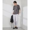 ROPE PICNIC Blouse Half Sleeve White [WEB-EXCLUSIVE SIZE] Color-Coordinated Bowtie-Style Blouse/Commuter-Friendly, Women's, (12)