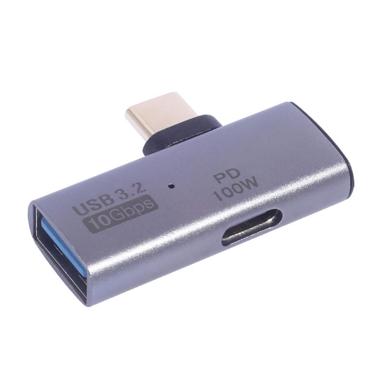 

Multifunction USB C OTG Adapter Supports PD Charging & High Speed Data Metal USB C Phone Adapter Upgrades for Phones сірий