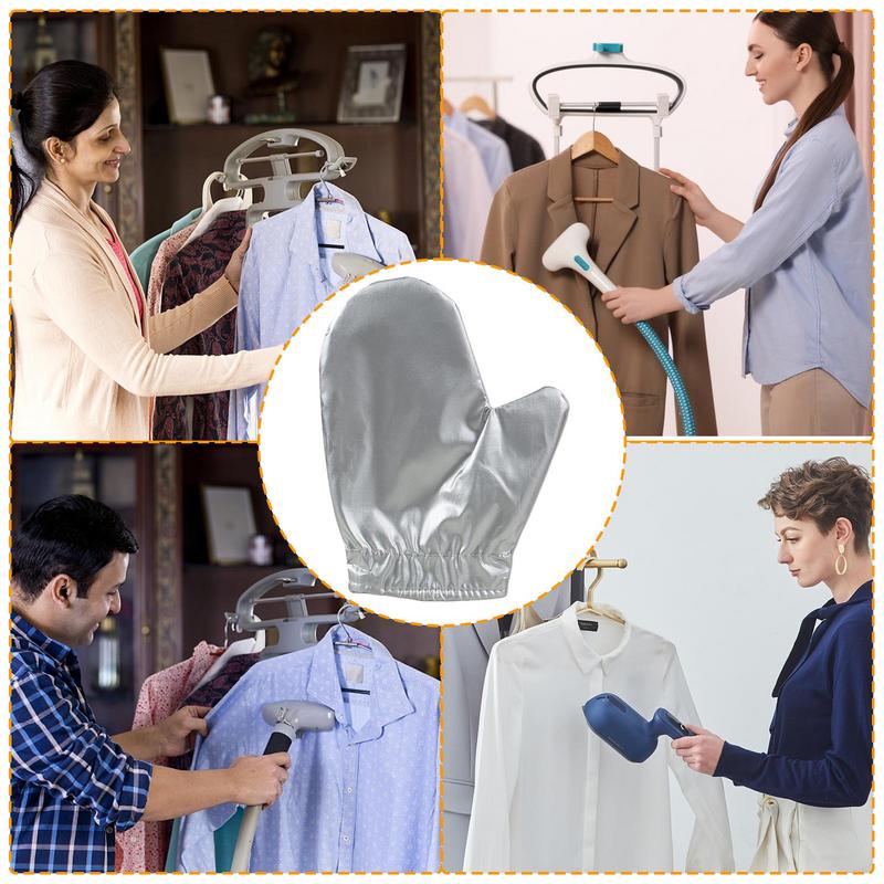 Garment Steamer Ironing Glove Mittens Waterproof Anti Steam Mitt Heat Resistant 3-Layer Protective Gloves for Clothes Steamers
